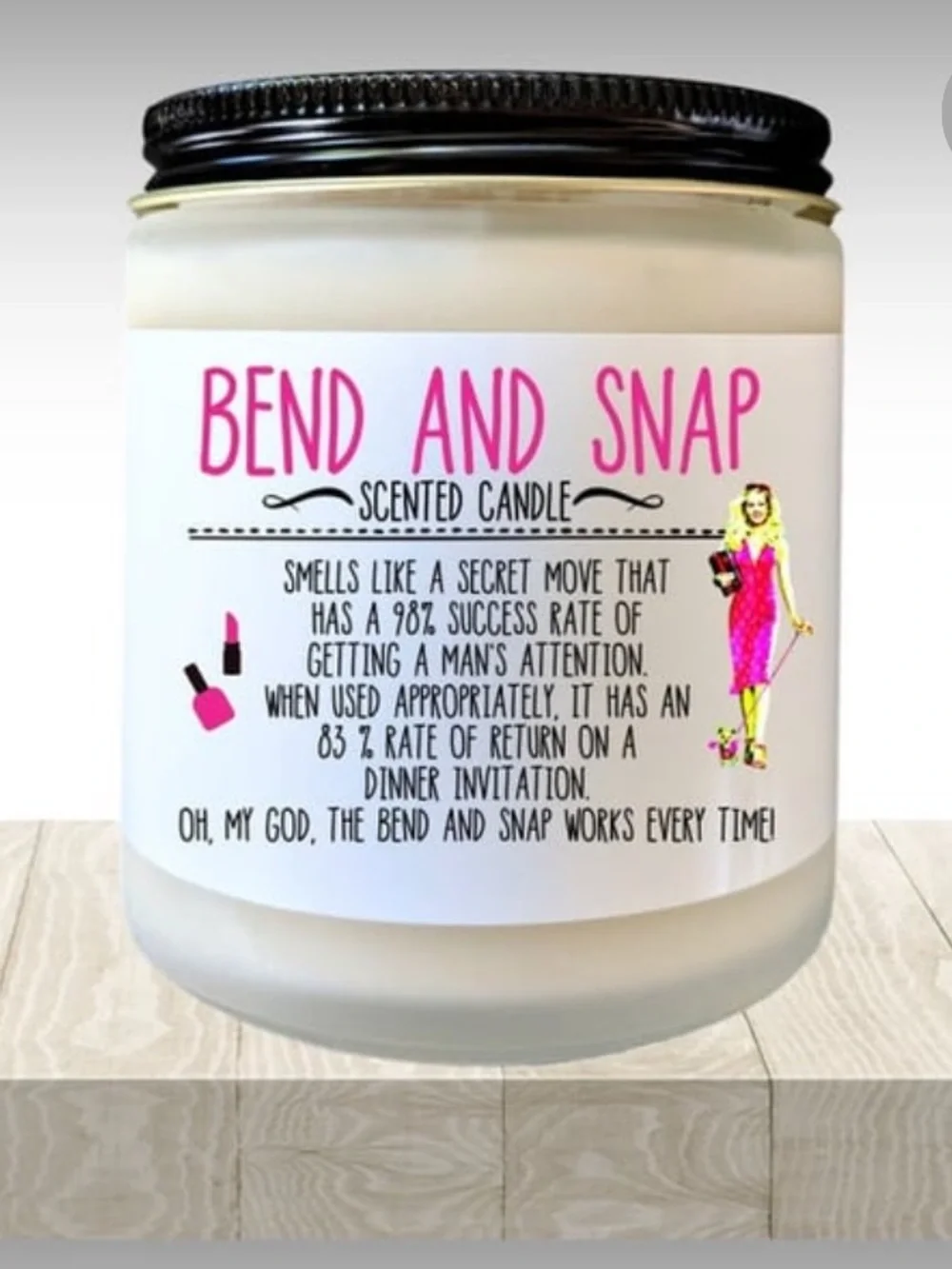 Legally Blonde Bend & Snap Scented Candle Reese Witherspoon Movie